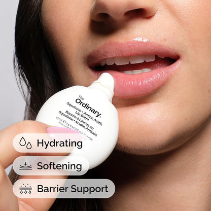 The Ordinary Squalane + Amino Acids Hydrating Lip Balm, for Lips, Elbows, and Cuticles, 15ml