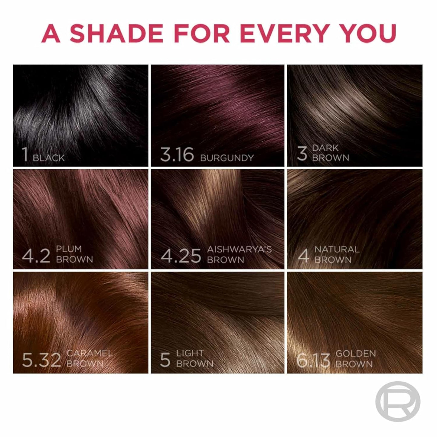 L'Oreal Paris Excellence Creme Hair Color, 3 Dark Brown, 72ml+100g