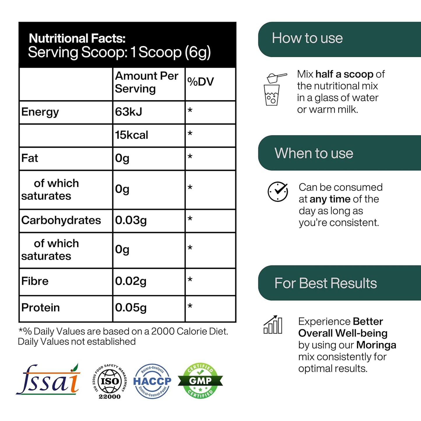Puretive Pure Moringa Powder | Essential Nutrition Superfood, Helps Naturally Boost Energy Levels, Improves Stamina & Vitality, Rich In Vitamins & Minerals | Best Moringa Powder | 100gms