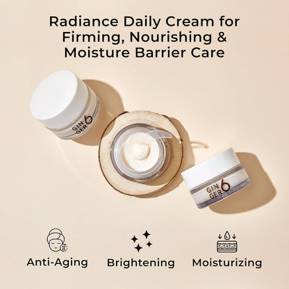 GINGER6 Energizing Pepti Cream 50g | Night Cream | 52% Ginger Extract | Peptide Complex Anti-Aging | Niacinamide Brightening | Adenosine Wrinkle Care | Firming Korean Moisturizer