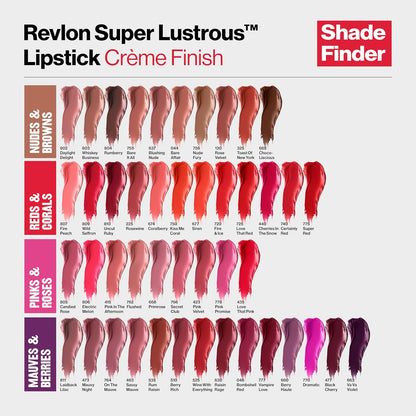 Revlon Super Lustrous Lipstick, Creamy Formula For Soft, Fuller-Looking Lips, Moisturized Feel, 802 Daylight Delight, 0.15 oz