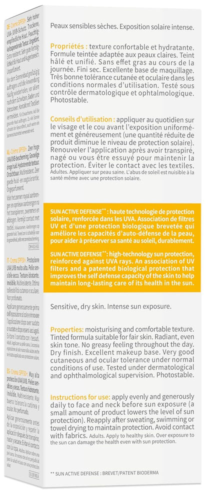 Bioderma Photoderm Creme SPF 50+ PA++++ Hydrating Sunscreen for Normal to Dry Skin | In Vivo Tested