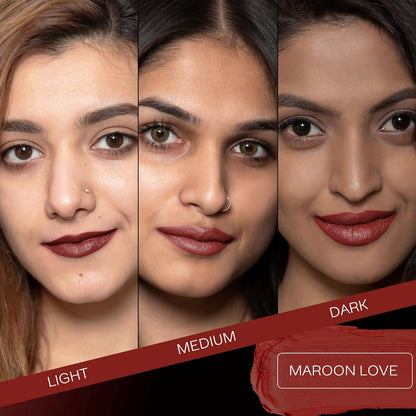 Faces Canada Weightless Matte Lipstick 4g Maroon Love 06 (Maroon)