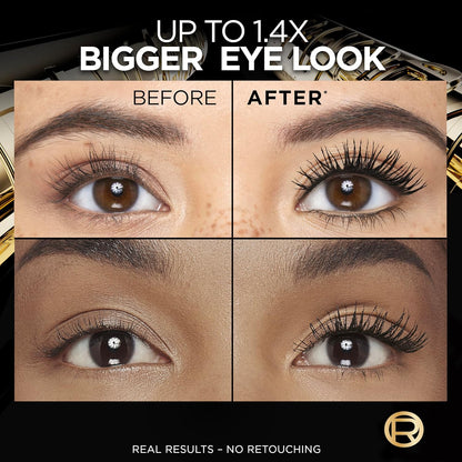 Lâ€™Oreal Paris Voluminous Panorama Waterproof Mascara Volumizing, Clump Free, Smudge free, Long-lasting, Black, 9.9ml