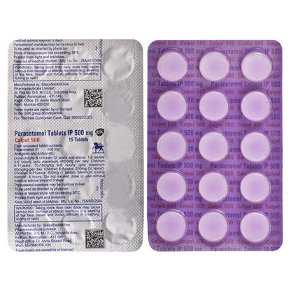 Calpol 500 - Strip of 15 Tablets
