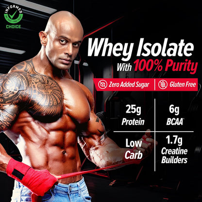 GNC Amp Pure Isolate Zero Carb | 2 Lbs | 30 Servings | Boosts Athletic Performance Builds Lean Muscles | Speeds Up Recovery | Digezyme For Easy Digestion | 25G Protein | 6G Bcaa | Chocolate Frosting