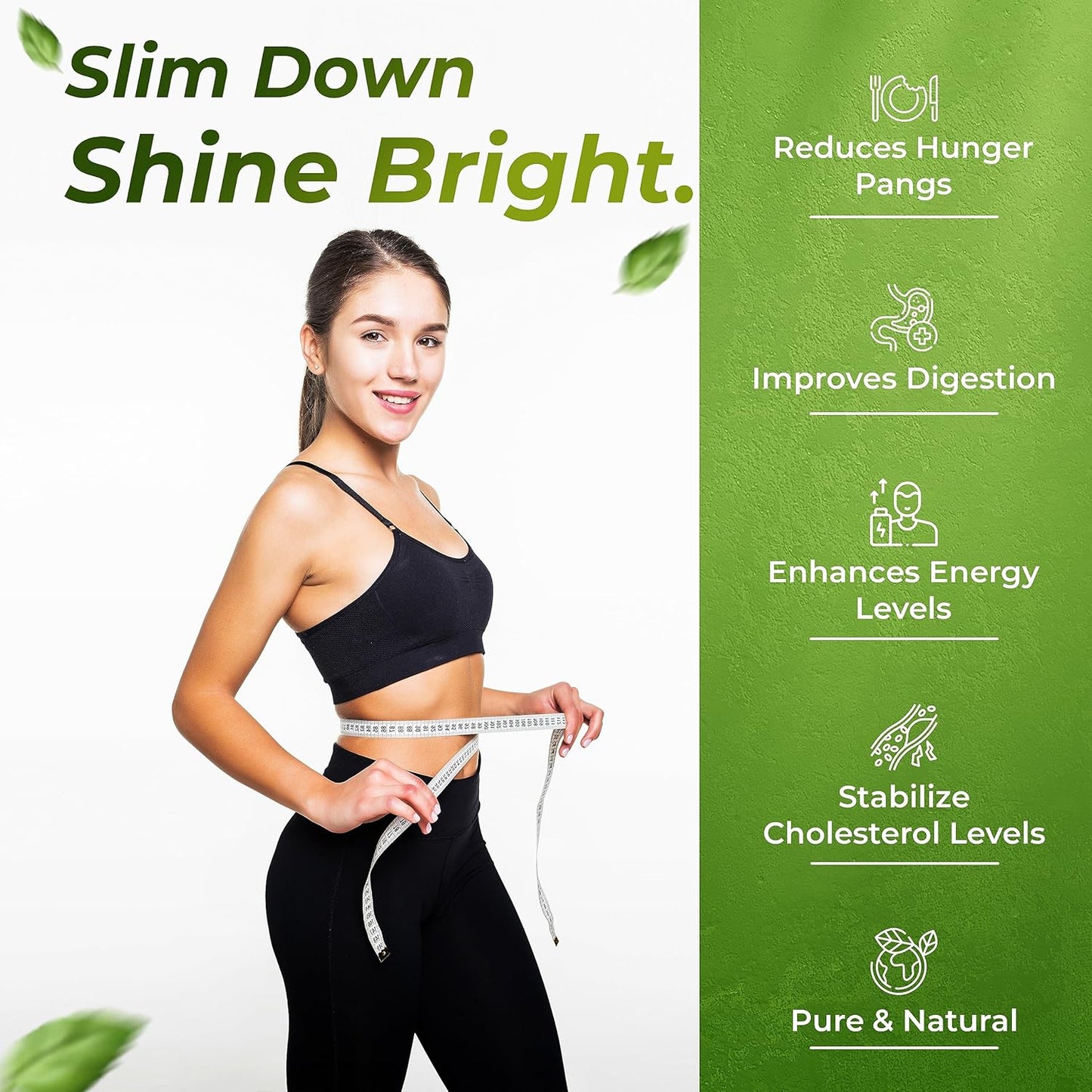 Health Veda Organics Plant Based Garcinia Cambogia Supplement 1000 mg | 60 Veg Capsules | Improves Digestion | For Both Men & Women