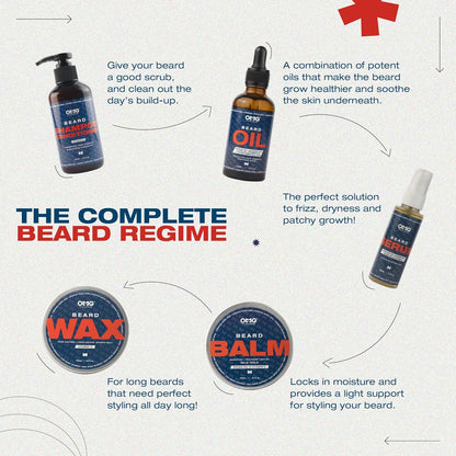 OMG Beard Wax 100gm | Frizz Control | Long Lasting Hold | Strong Hold | Enriched with Vitamin C | 100% Natural Ingredients
