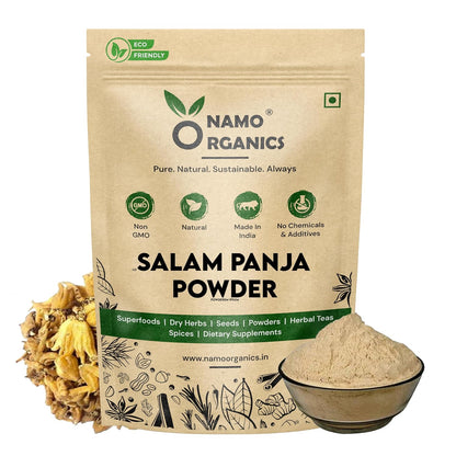 Namo Organics - Salam Panja Powder 20gm Salab Punja Churna/Salam Panja/Marsh Orchid