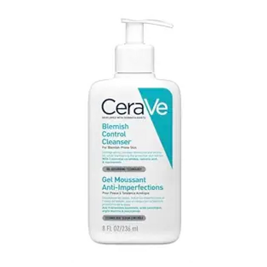 Cerave Blemish Control Cleanser with 2% Salicylic Acid & Niacinamide for Acne Prone Skin, Controls Acne & Spots, Unclog Pores & Reduces Blemishes, 236ml