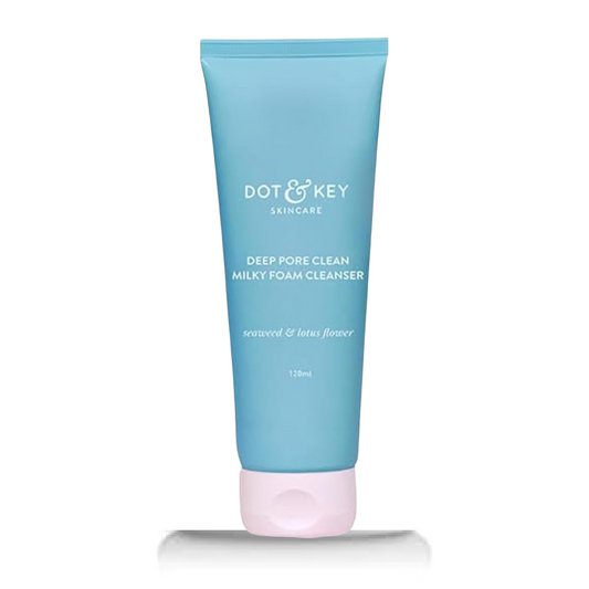 Dot & Key Deep Pore Clean Foaming Face Wash for Daily Use | Facewash with Seawood Extract | Minimizes Pores, Controls Excess Oil & Keeps Skin Hydrated | For All Skin Types | For Women & Men | 100ml