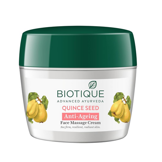 Biotique Quince Seed Anti Aging Face Massage Cream For Normal To Dry Skin, 175gm