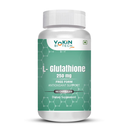 Vokin Biotech L-Glutathione - 250mg (90 Veg Capsules) For Immune & Heart Health Support