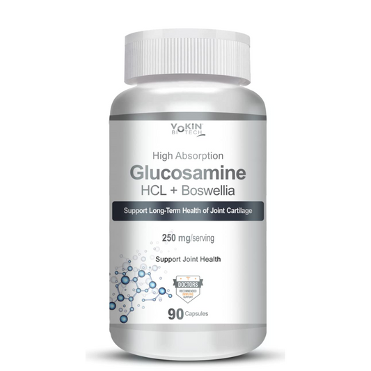 Vokin Biotech Glucosamine HCL + Boswellia - Support Joint Health - 250mg (90 Capsule)
