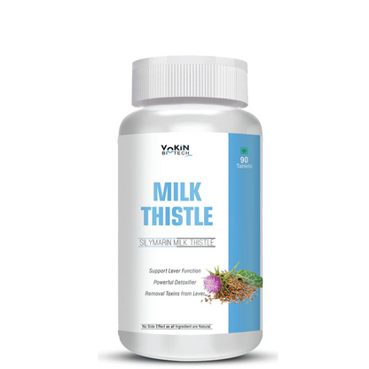 Vokin Biotech Milk Thistle Supplement for Liver Support & Liver Detoxifier 90 Tablets