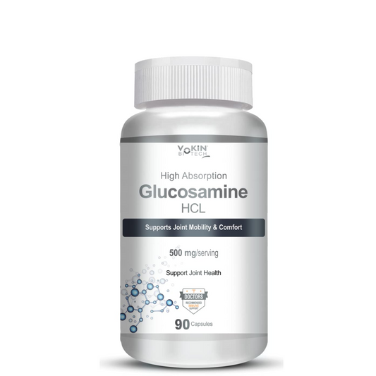 Vokin Biotech Glucosamine HCL Supplement Supports Joint Health -500mg (90 Capsules)