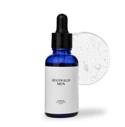 Reginald Men Hermes (30 ml) | All-in-One Face Serum for Skin & Beard Health | Multi-Functional Face & Beard Care | Hydrates, Nourishes & Strengthens | Clinically Proven Formula for Clear, Healthy Skin & Beard