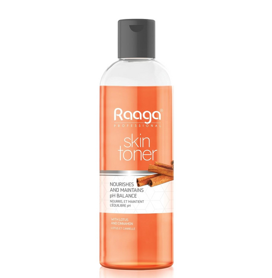 Raaga Professional Skin Toner, Nourishes and Maintains pH Balance, With Lotus & Cinnamon, All Skin Types, Lotus extracts helps to control sebum production, balances oily skin, it also keeps skin hydrated and improves elasticity, 100 ml