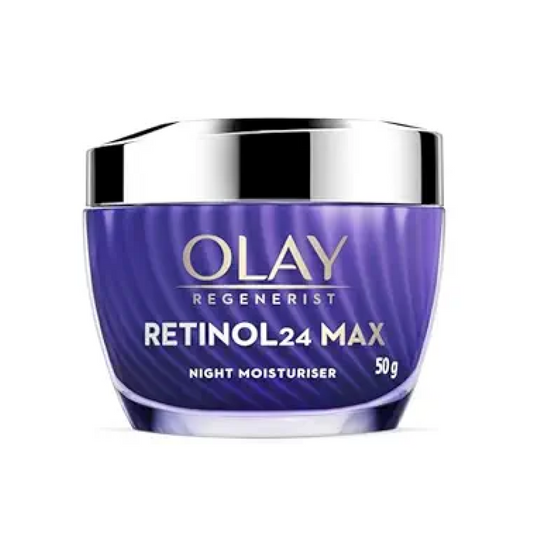 Olay Retinol24 Max Night Cream l Visibly Reduces Fine Lines in 7 Nights | Max Repair, Max Hydration l No Redness or Irritation | Fragrance Free l Normal, Oily, Dry and Combination Skin l 50g