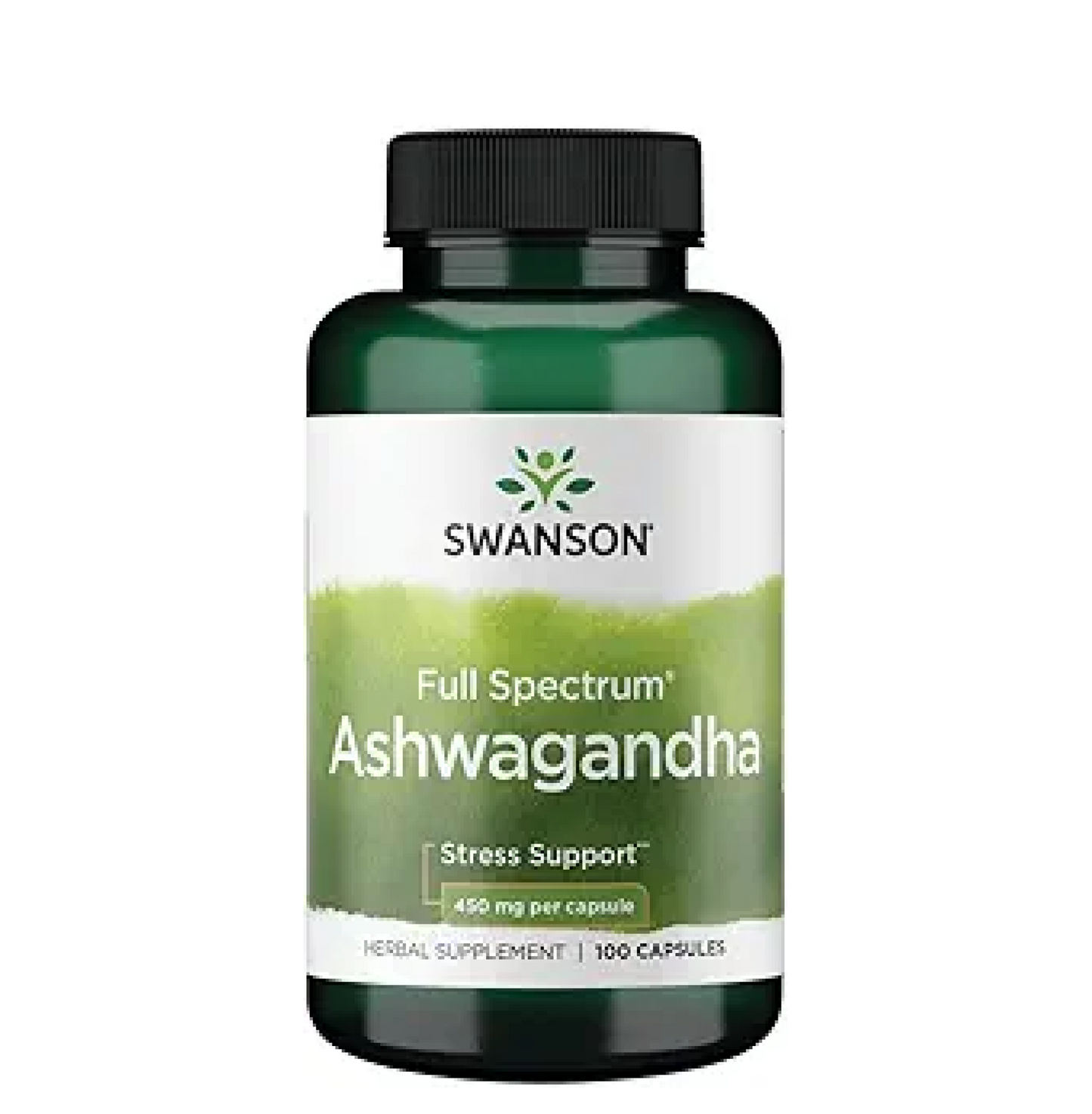 Swanson Full Spectrum Ashwagandha - Natural Stress, Energy, Sleep & Immune Support* - Traditional Ayurvedic Supplement - Gluten-Free & Non-GMO - 100 Vegan Capsules