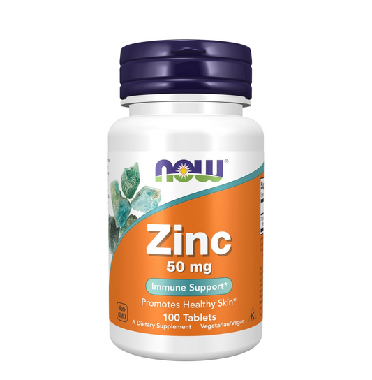 NOW Foods Supplements, Zinc (Zinc Gluconate) 50 mg, Supports Enzyme Functions*, Immune Support*, 100 Tablets