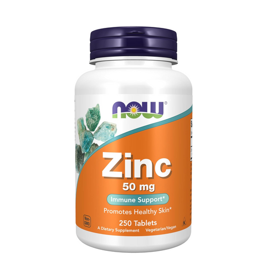 NOW Foods Supplements, Zinc (Zinc Gluconate) 50 mg, Supports Enzyme Functions*, Immune Support*, 250 Tablets