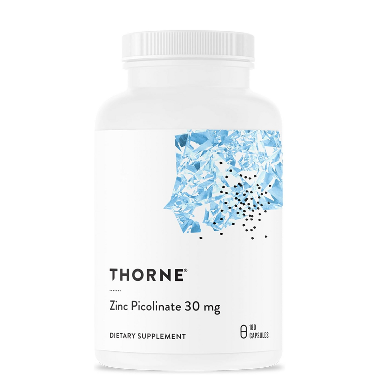 THORNE - Zinc Picolinate 30 mg - Highly Absorbable Zinc Supplement - Supports Immune System, Eye, Skin & Reproductive Health* - Third-Party Certified - Gluten, Dairy & Soy-Free - 180 Capsules