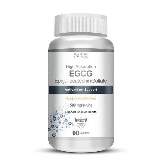 Vokin Biotech EGCG from Green Tea Leaf Extract 500mg EGCG - Antioxidant Support â€“ 90 Capsules