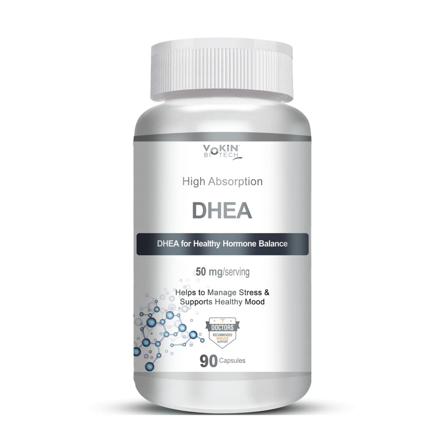 Vokin Biotech DHEA 50mg | Supports Healthy Mood | 90 Capsules