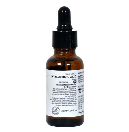 Belle Moi Hyaluronic Acid + Pentavitin Serum | Intense Hydration & Plumping Face Serum | Deep Moisturizing, Fine Lines & Glow Booster | Daily Lightweight Serum for Women & Men â€“ 30 ml