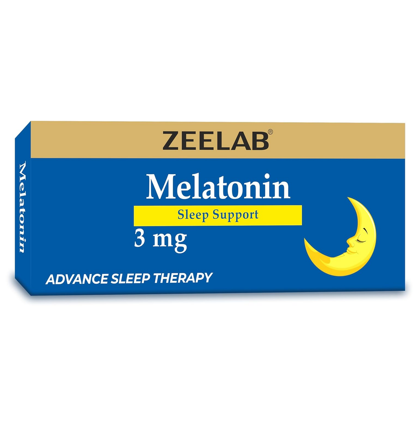 Zeelab Melatonin 3mg Sleeping Tablet | Sleeping Pills for Deep and Stress Relief Sleep