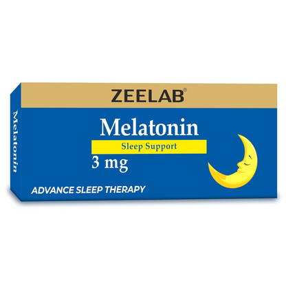 Zeelab Melatonin 3mg Sleeping Tablet | Sleeping Pills for Deep and Stress Relief Sleep