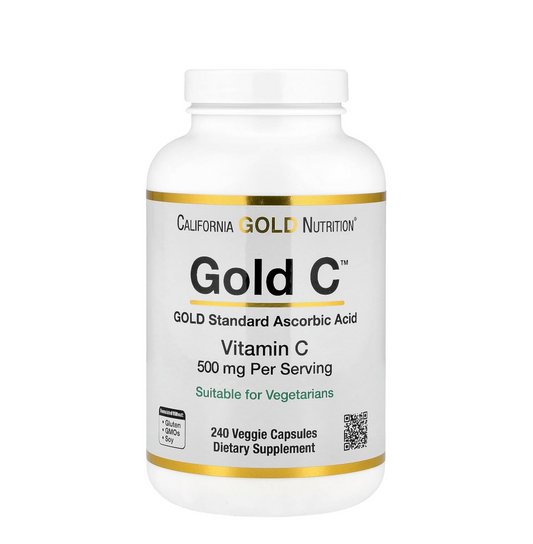 California Gold Nutrition, Vitamin C, Quali-C, 500 mg, 240 Veggie Caps