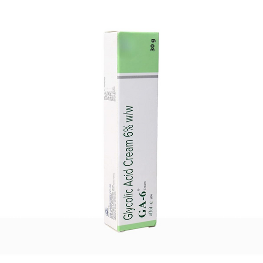 Ga 6 Glycolic Acid Cream 30g | Fights Pigmentation and Tanning | Removes Dead Skin