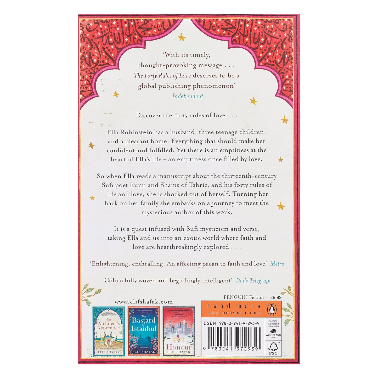 The Forty Rules of Love : A Journey of Love, Faith, and Transformation – Elif Shafak’s International Bestseller Inspired by Rumi’s Teachings on Life and Love Paperback