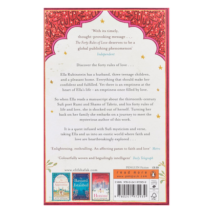 The Forty Rules of Love : A Journey of Love, Faith, and Transformation – Elif Shafak’s International Bestseller Inspired by Rumi’s Teachings on Life and Love Paperback