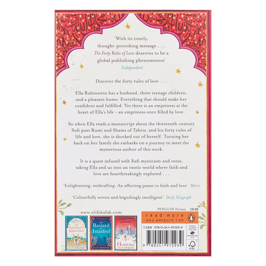The Forty Rules of Love : A Journey of Love, Faith, and Transformation – Elif Shafak’s International Bestseller Inspired by Rumi’s Teachings on Life and Love Paperback